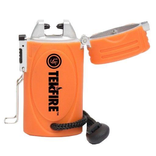 UST TekFire LED Fuel-Free Lighter, Orange