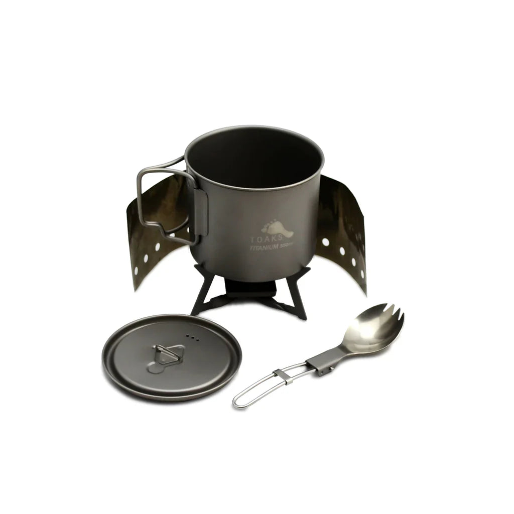 Toaks Titanium  Solid Fuel Cook Set