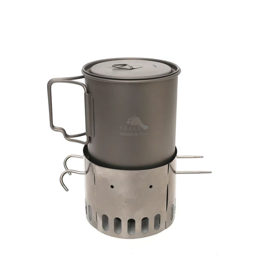 Toaks Tistand Titanium Alcohol Stove Dual Stand and Windscreen
