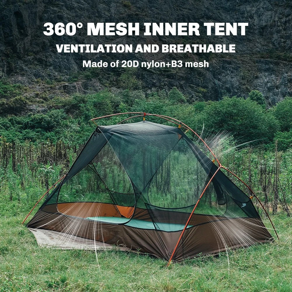 FireMaple Tropics 2 Person Backpacking Tent With Footprint