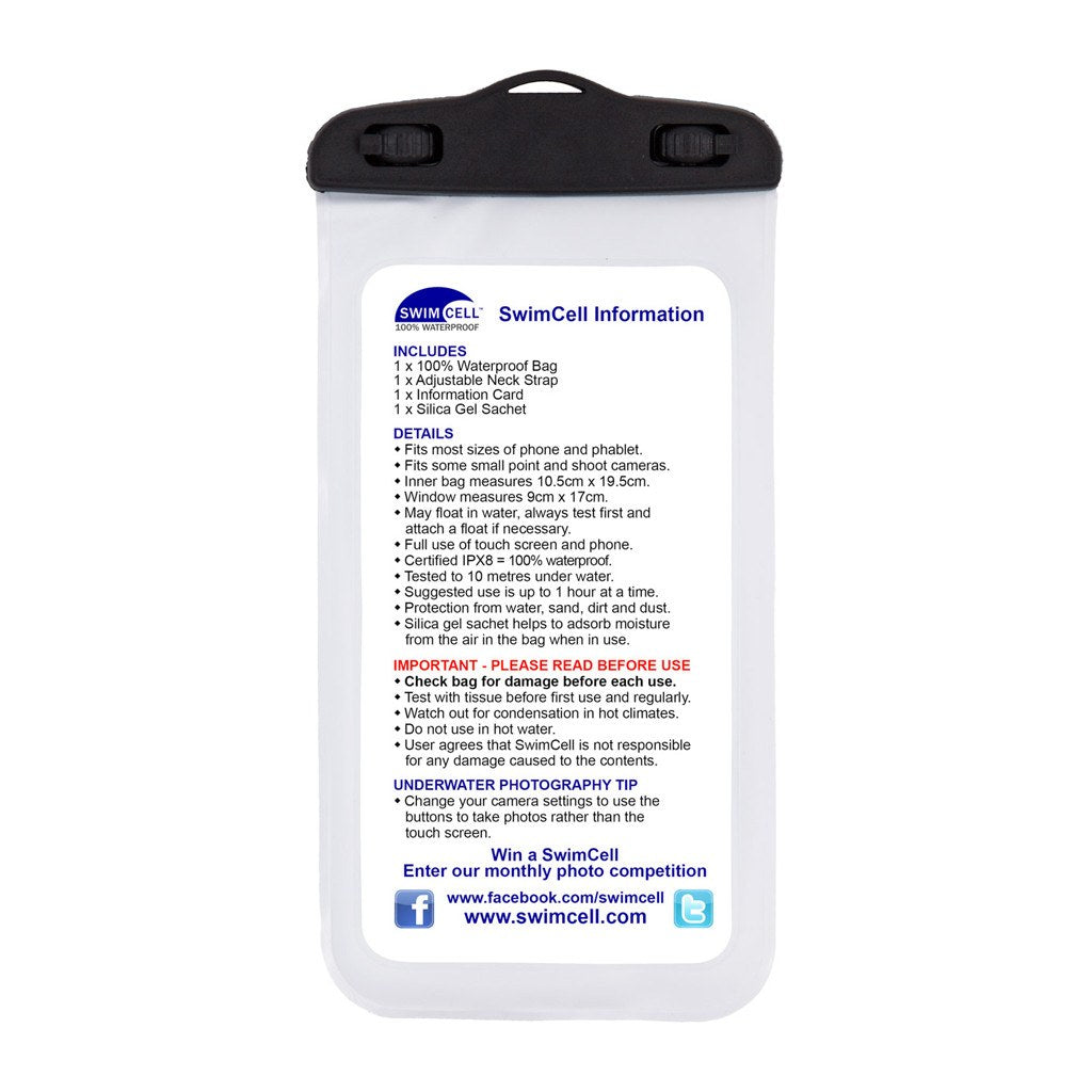 SwimCell Waterproof Case For iPhone & Android- Large