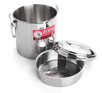 Zebra  Stainless Steel Billy Can with handle (Various Sizes)